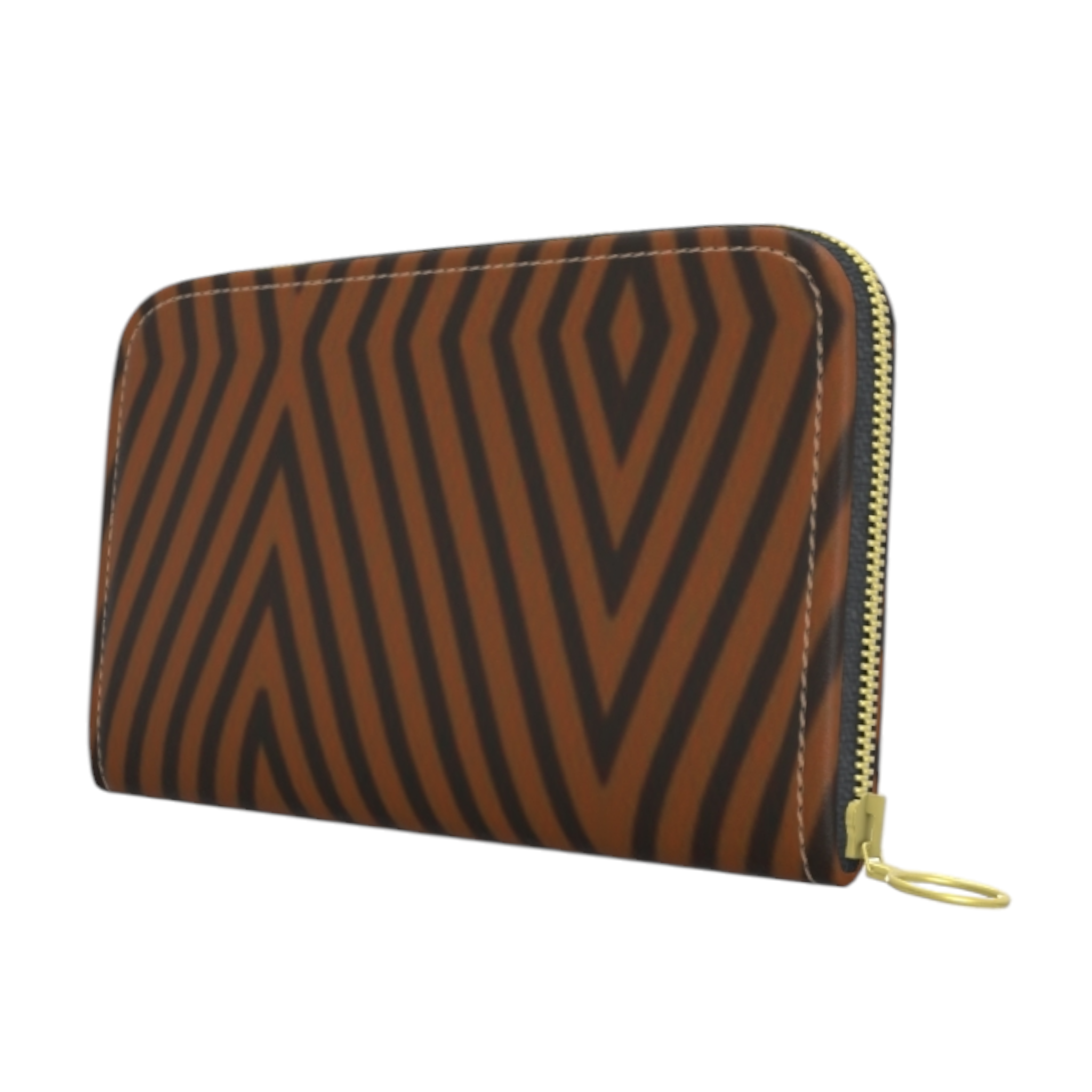 LUXX leather purse - zagg brown