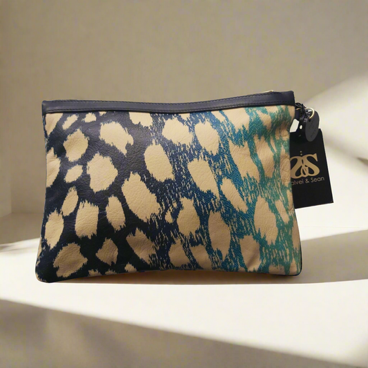 LUXX LEATHER POUCH - annimo blu