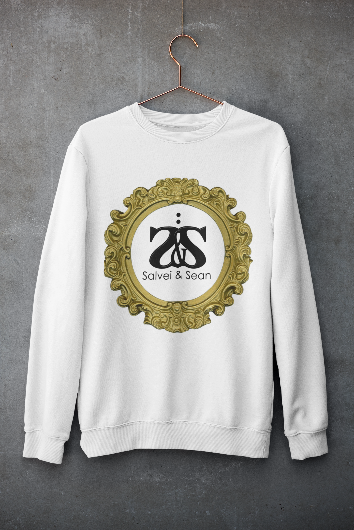 SWEATSHIRT - white ornate