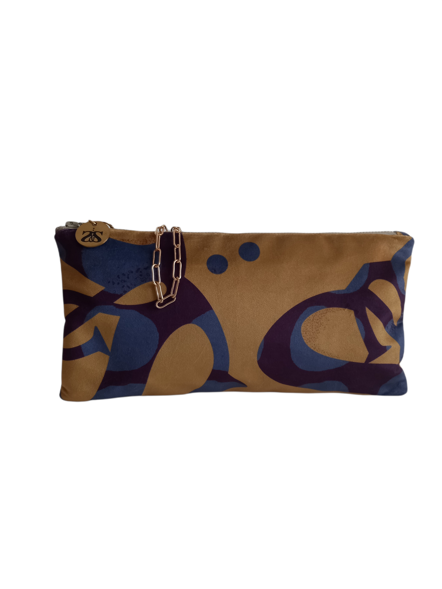 LUXX VELVET CLUTCH - s&s bold tan