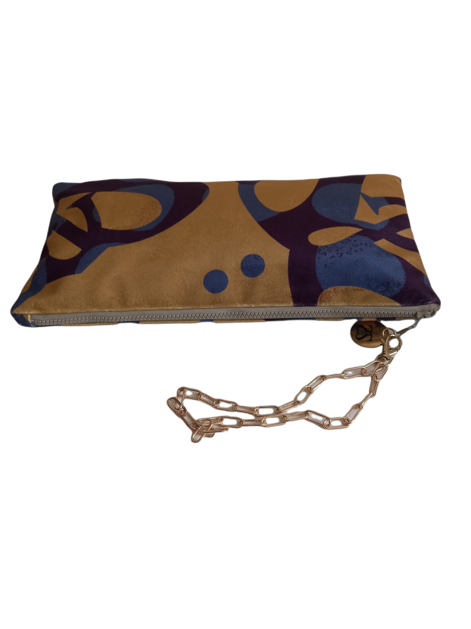 LUXX VELVET CLUTCH - s&s bold tan