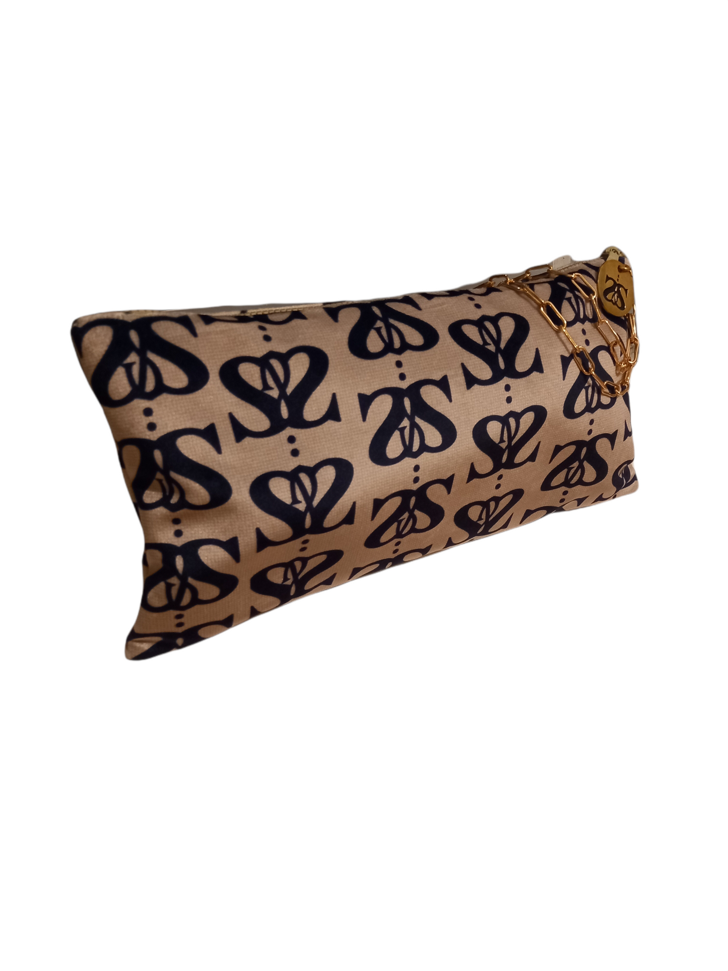 LUXX VELVET CLUTCH - allova brown